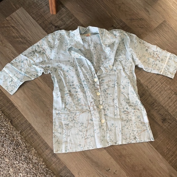 Papinelle Other - Papinelle Nordstrom Floral Cotton/Silk Pajama Set Size XS